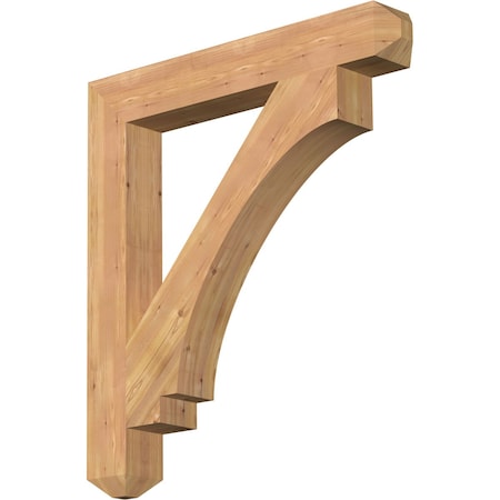 Ekena Millwork Imperial Craftsman Smooth Bracket, Western Red Cedar, 5 1/2"W x 40"D x 44"H BKT06X40X44IMP04SWR